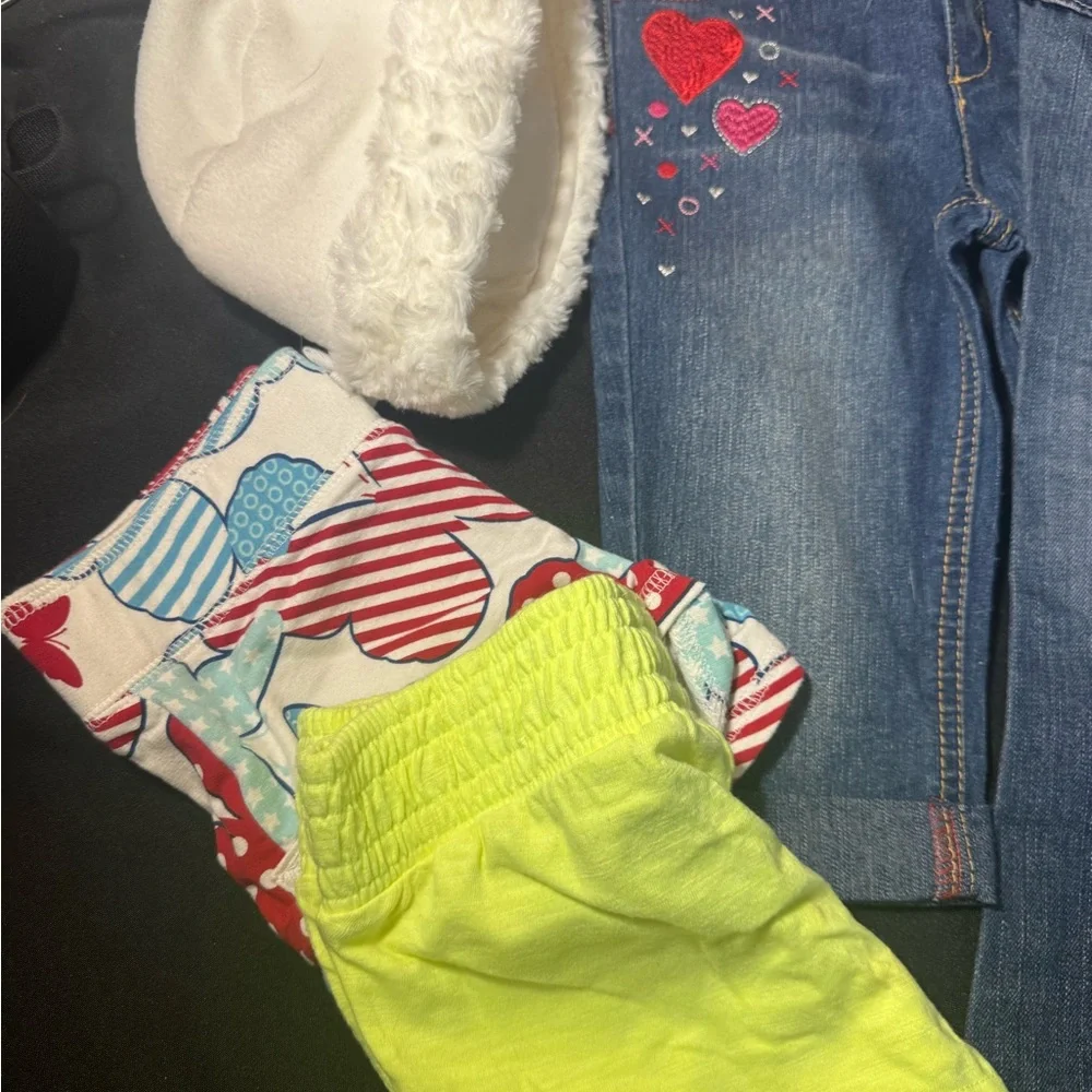 Little Girls Size 4T‎ Blue Denim Jeans/ Pants Lot